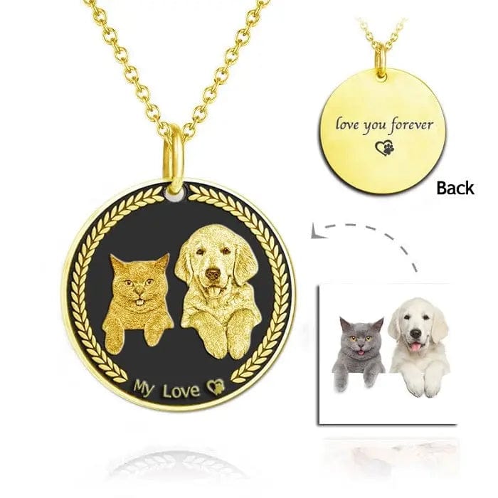 Engraved Necklace & Keyring - Add Your Photo - Hidden Forever