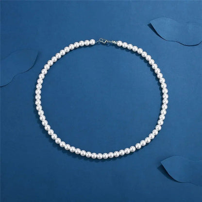 Men's 8mm Pearl Necklace - Hidden Forever