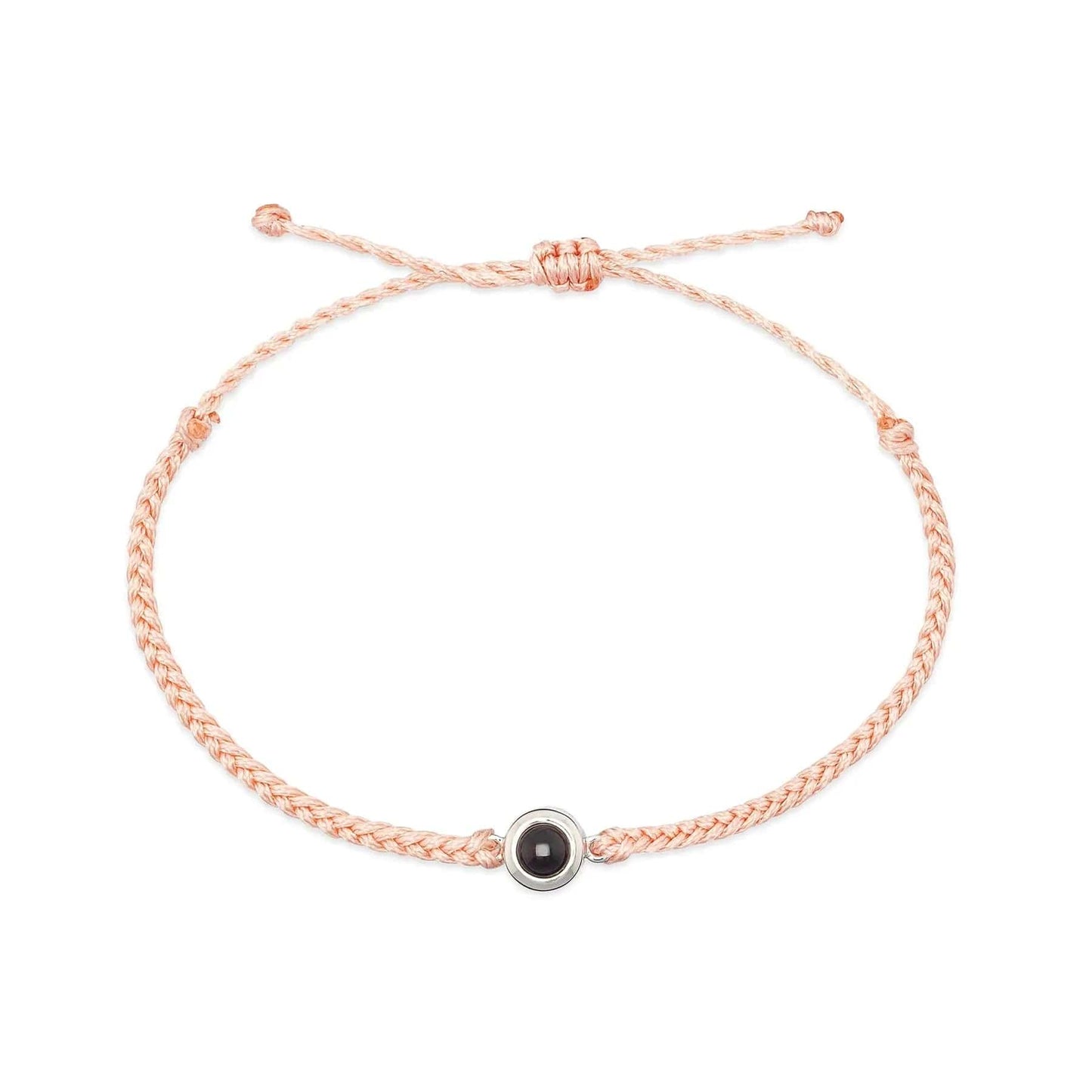 Personalised Minimalist Style Zircon Gem Hidden Photo Bracelet - Hidden Forever