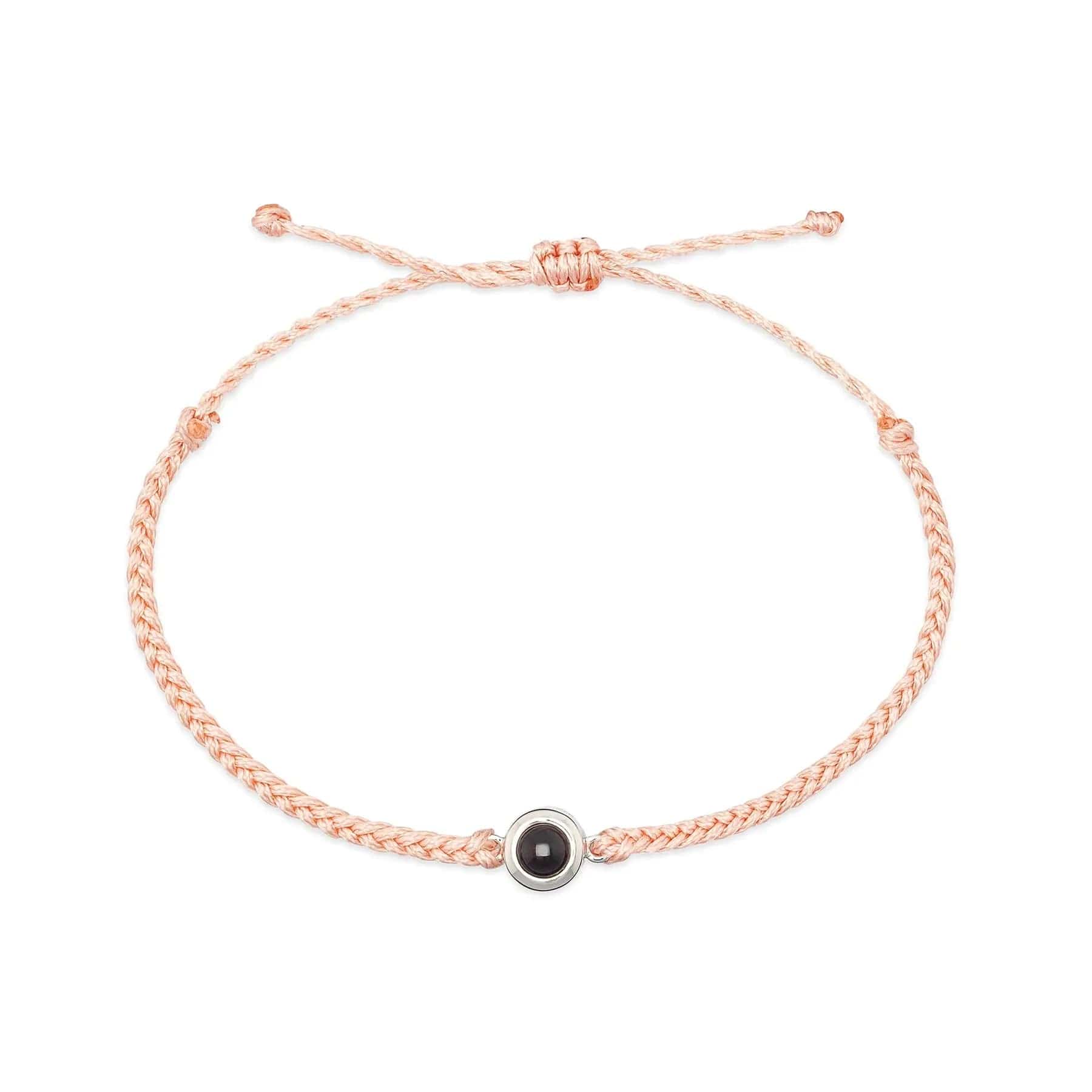 Personalised Minimalist Style Zircon Gem Hidden Photo Bracelet - Hidden Forever