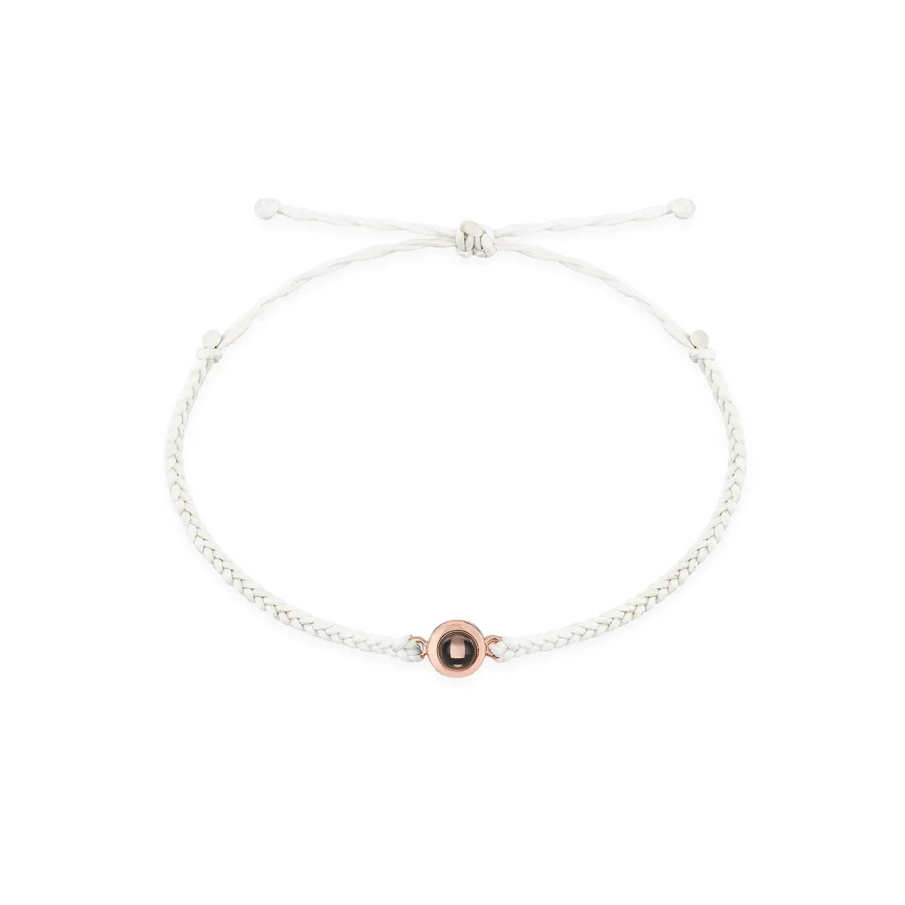 Personalised Minimalist Style Zircon Gem Hidden Photo Bracelet - Hidden Forever