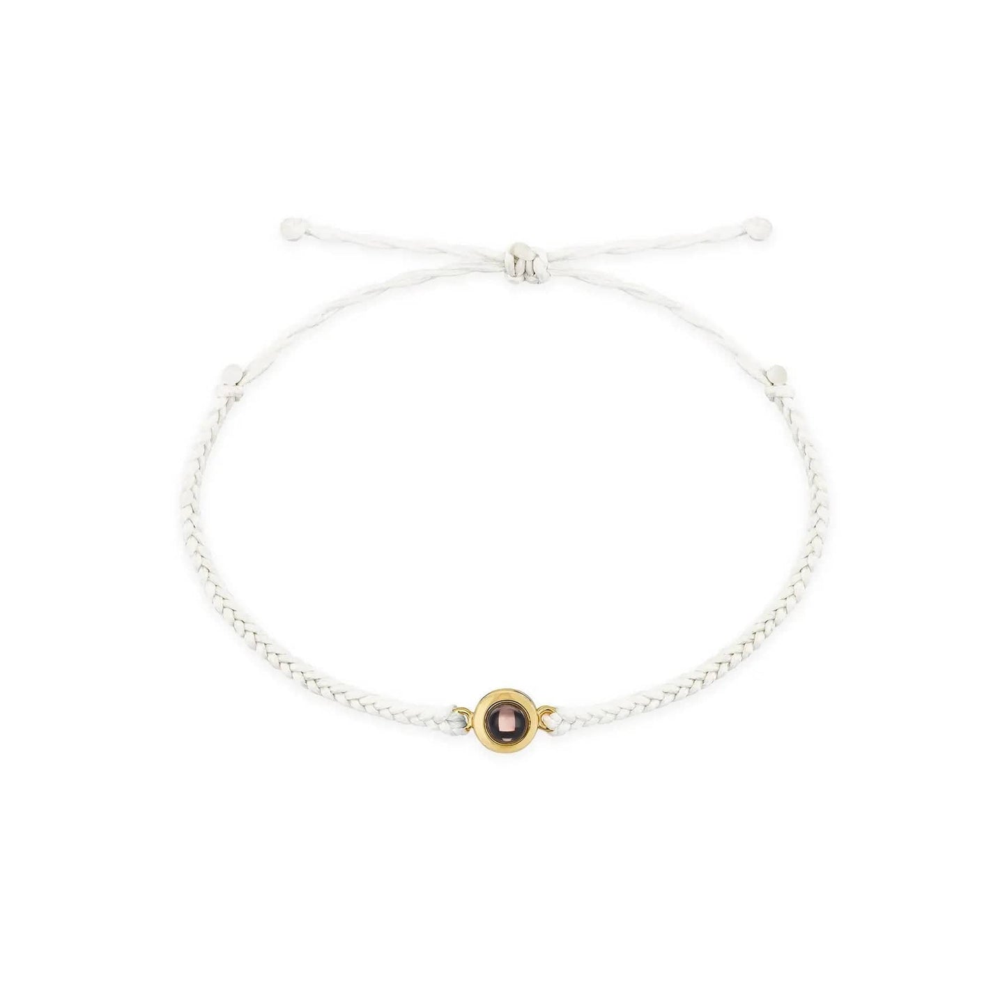 Personalised Minimalist Style Zircon Gem Hidden Photo Bracelet - Hidden Forever