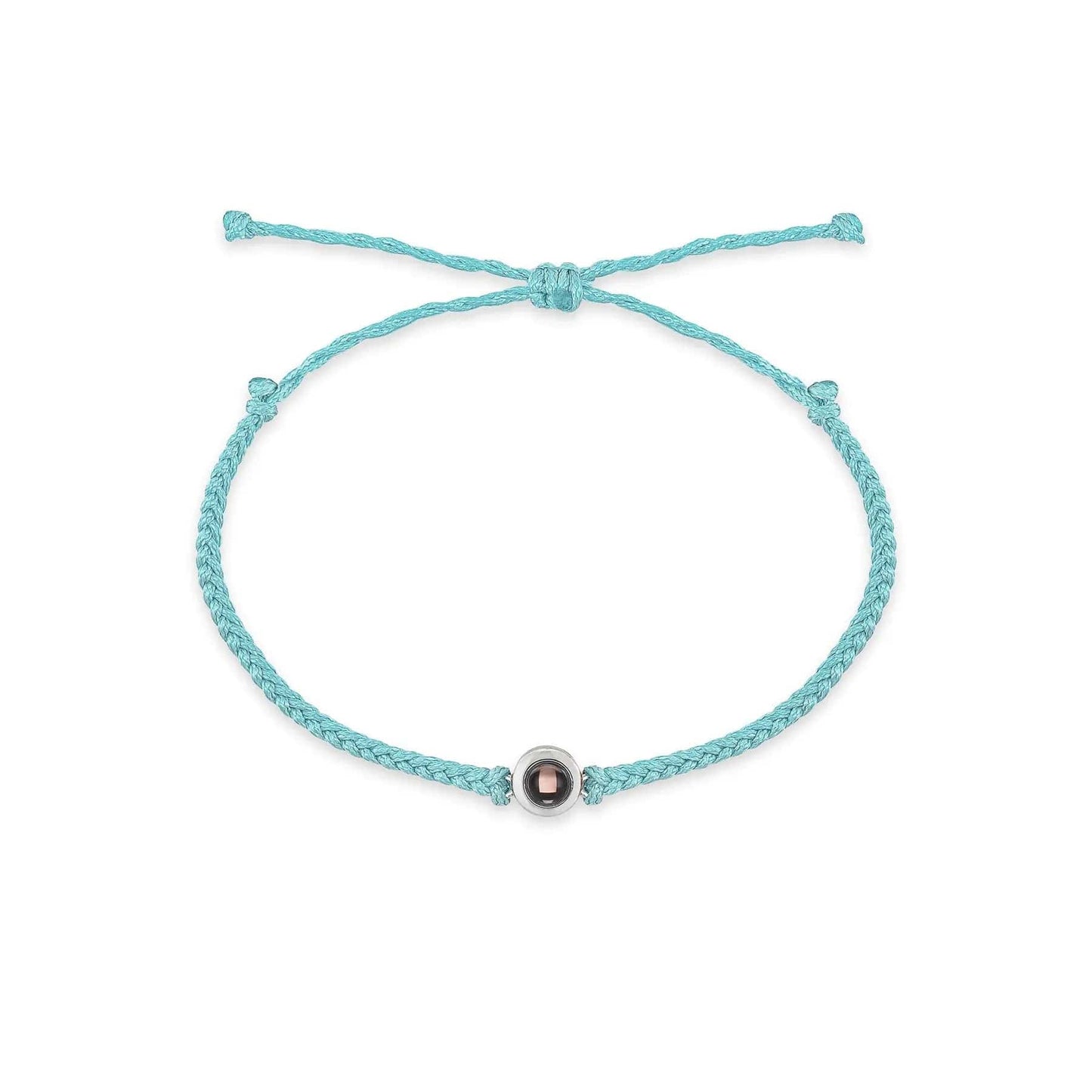 Personalised Minimalist Style Zircon Gem Hidden Photo Bracelet - Hidden Forever