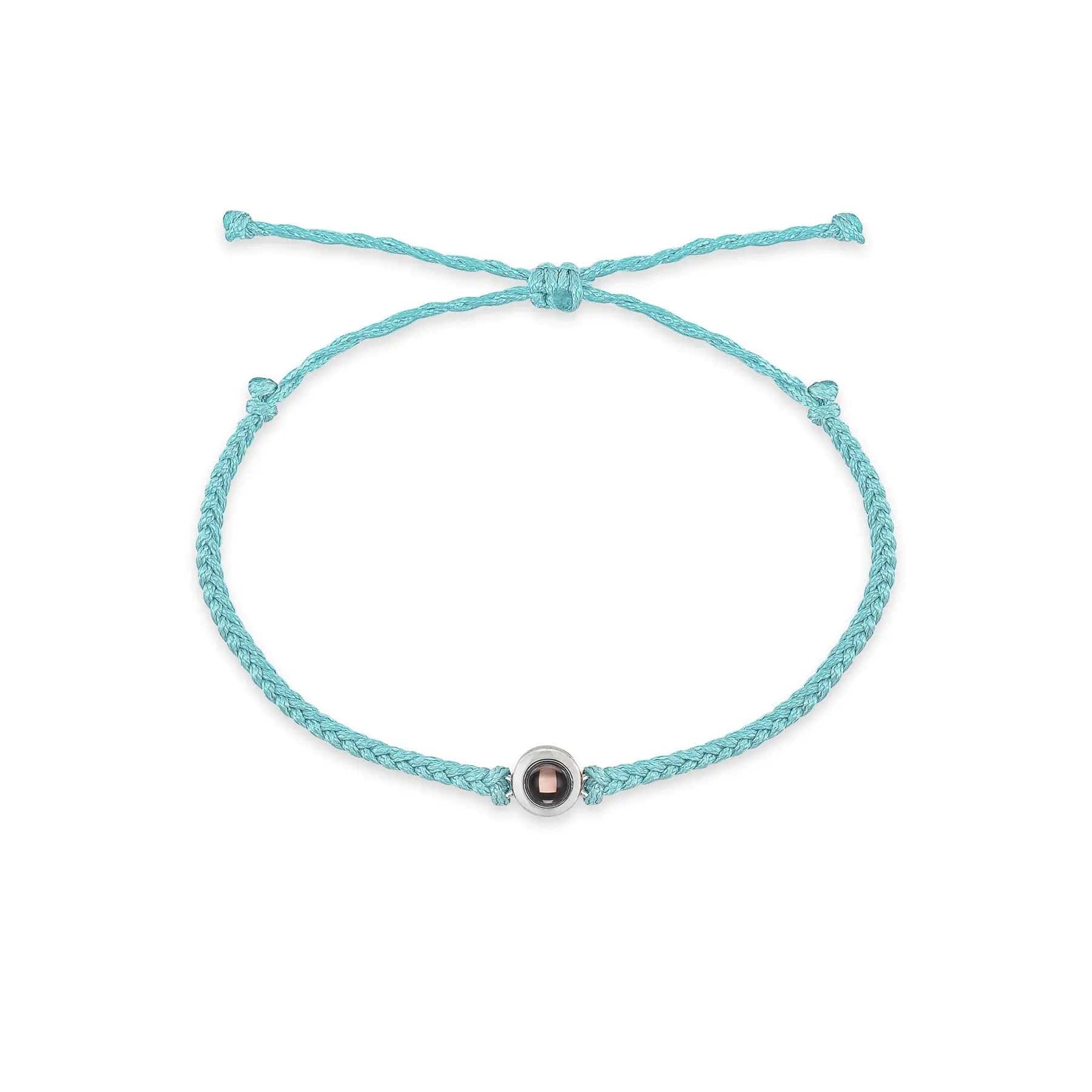 Personalised Minimalist Style Zircon Gem Hidden Photo Bracelet - Hidden Forever