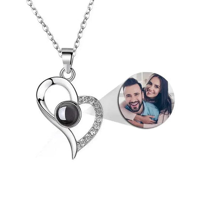 Personalized Heart Photo Necklace - Hidden Forever