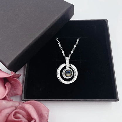 Picture Necklace | Upload Your Hidden Projection Photo - Hidden Forever
