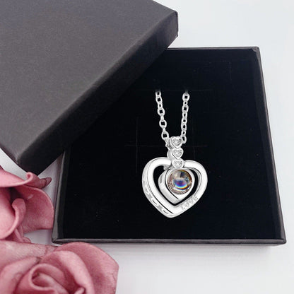 Picture Necklace | Upload Your Hidden Projection Photo - Hidden Forever