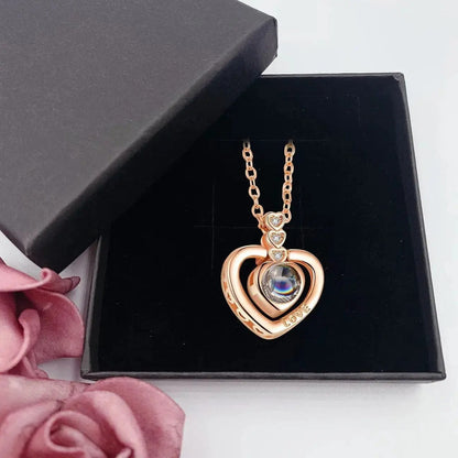 Picture Necklace | Upload Your Hidden Projection Photo - Hidden Forever